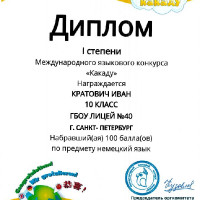 Международный языковой конкурс «Какаду»